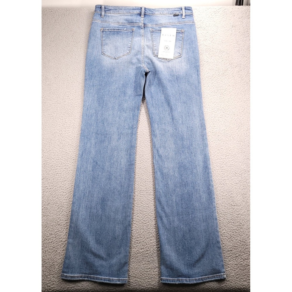 RISEN Jeans Size 1XL Mid Rise Straight Leg Medium Wash Denim 36x35 NEW - Picture 3 of 16
